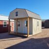 Grey shed 10x16 Barn Style with wooden porch