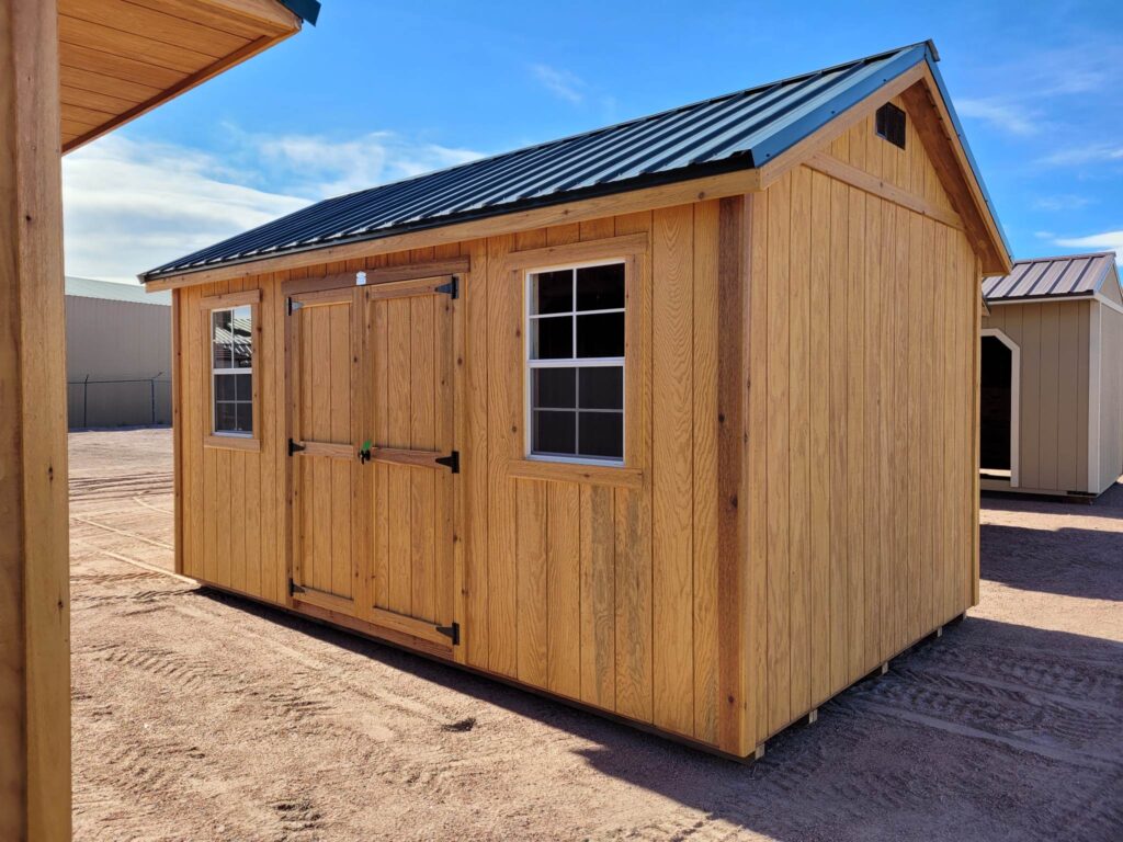 wooden storage shed for sale