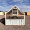 White storage shed for sale