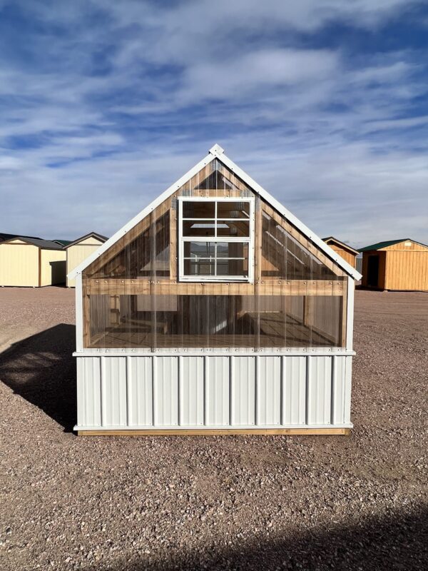 White storage shed for sale