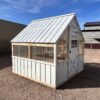 White storage shed for sale