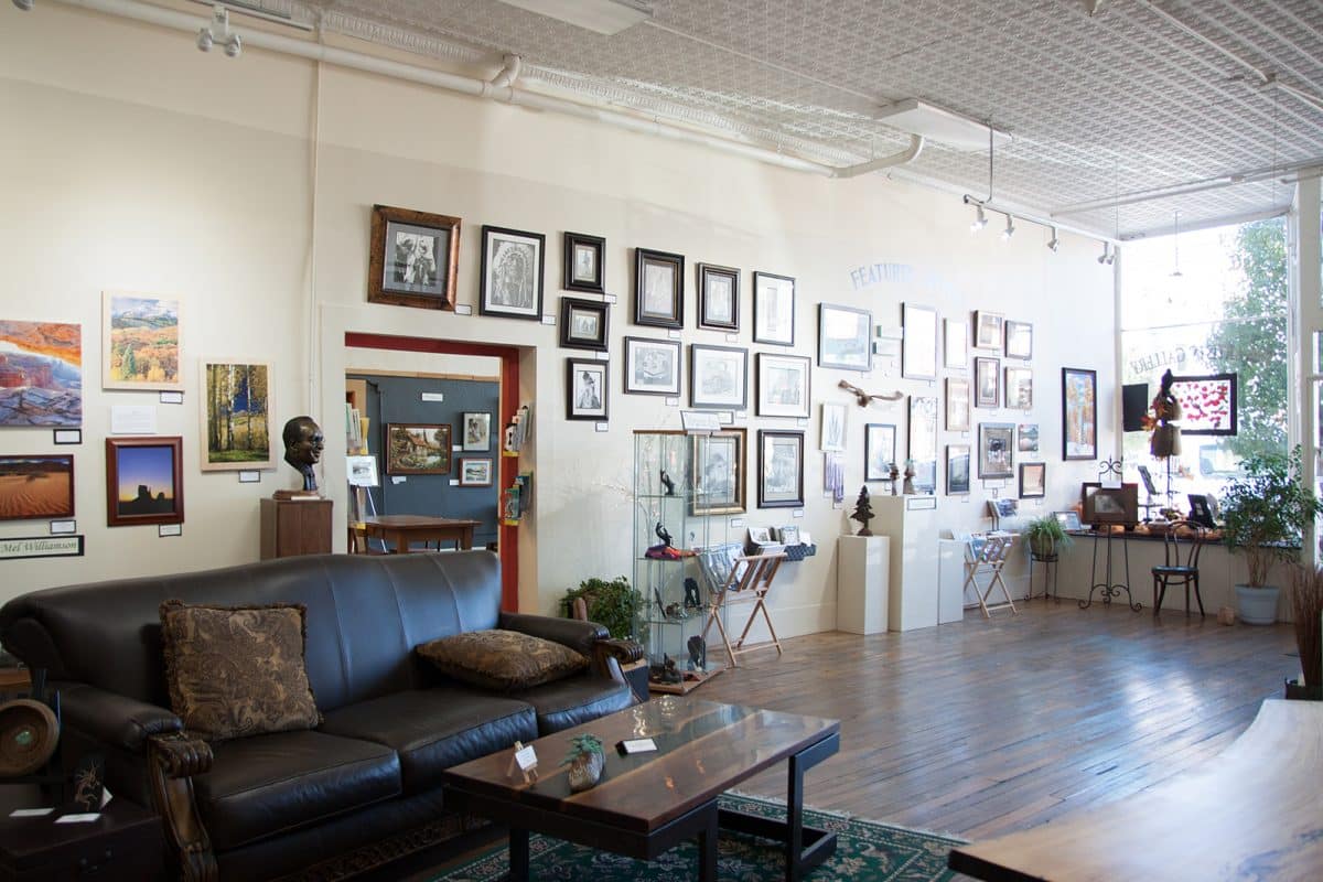Displays in the Artist's Gallery in Historic Downtown Cañon City, Colorado