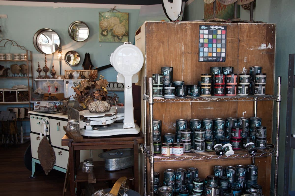 Displays in the vintage revival shop in Historic Downtown Cañon City, Colorado