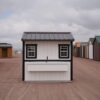 Chicken Coop 6x8 perfect for raising chickens, highlighting the easy access to nesting boxes.