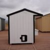 Chicken Coop 6x8 perfect for raising chickens, viewed from the side, showing the chicken door.