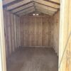 Step inside our 8x14 Gable Style storage shed and admire the abundance of space that greets you. The wooden floors exude natural warmth while offering a sturdy foundation for organizing your belongings. With ample room to accommodate your storage needs, this shed provides a practical and functional environment for keeping your items secure and easily accessible.