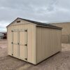 A container sits in an outdoor space, surrounded by a sky filled with clouds.