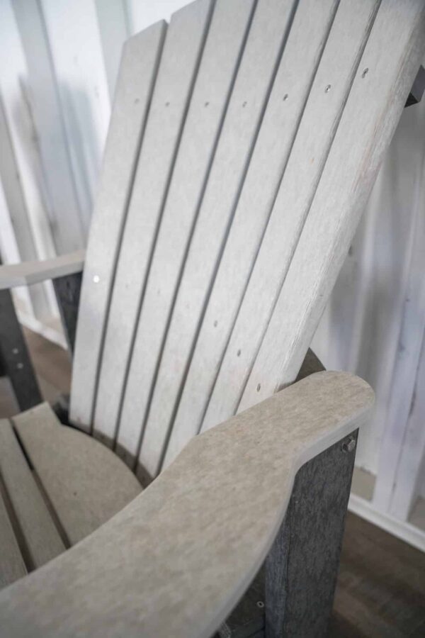 Adirondack Chair Set - Light Gray/Dark Gray - Image 2