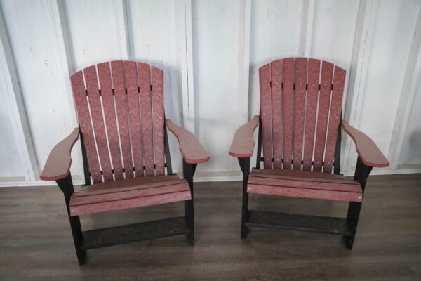 Adirondack Chair Set - Cherrywood/Black