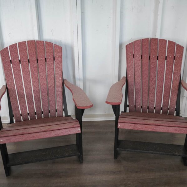 Adirondack Chair Set - Cherrywood/Black