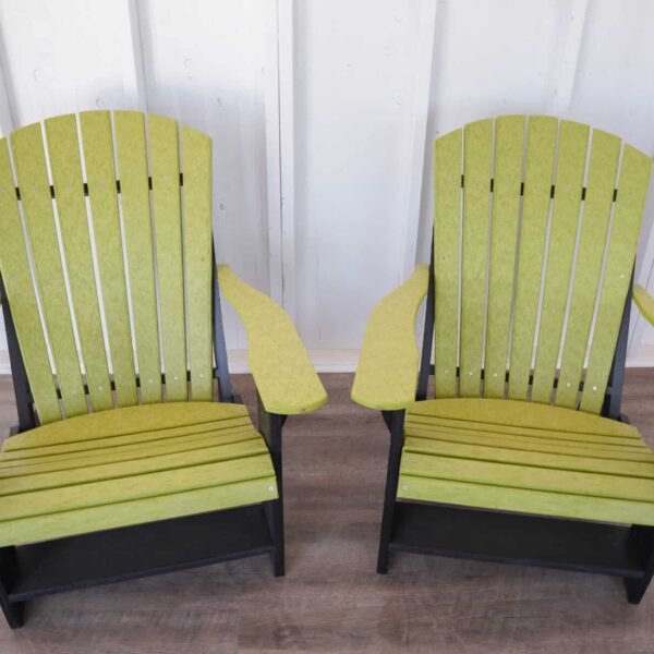 Adirondack Chair Set - Lime Green/Black