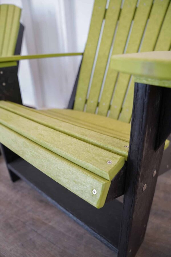 Adirondack Chair Set - Lime Green/Black - Image 3