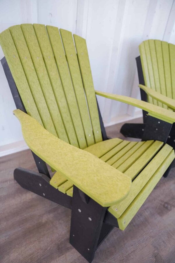 Adirondack Chair Set - Lime Green/Black - Image 2