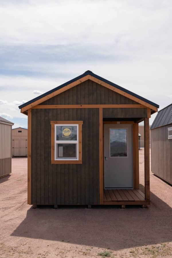 10x20 Gable w/ Porch with Interior Finish