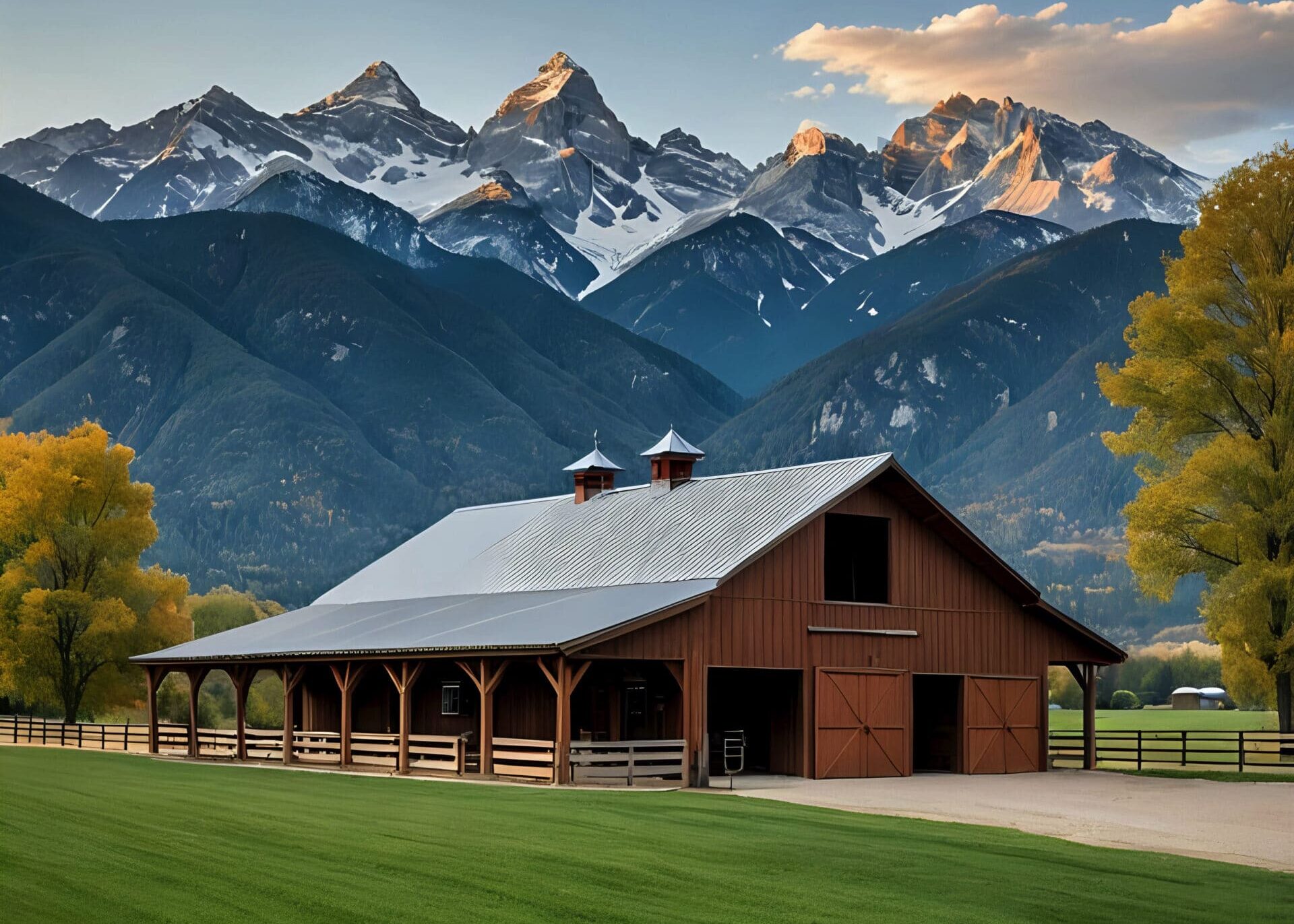 Modern Horse Barn Cropped